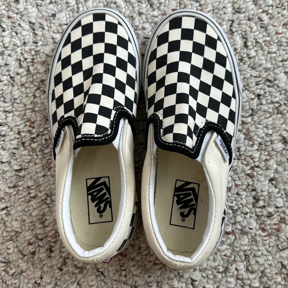 Vans checkerboard shoes black and white  size 13.5 - Picture 6 of 7